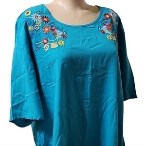 Women's Pullover Embroidered Blouse